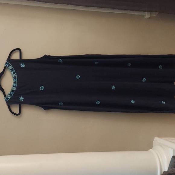 J.JILL Navy Sleeveless VNeck Pullover Maxi Dress - Picture 11 of 13